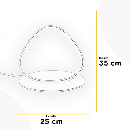 ONLI - LED Настолна лампа ROMEO LED/16W/230V 4000K 35 см бял
