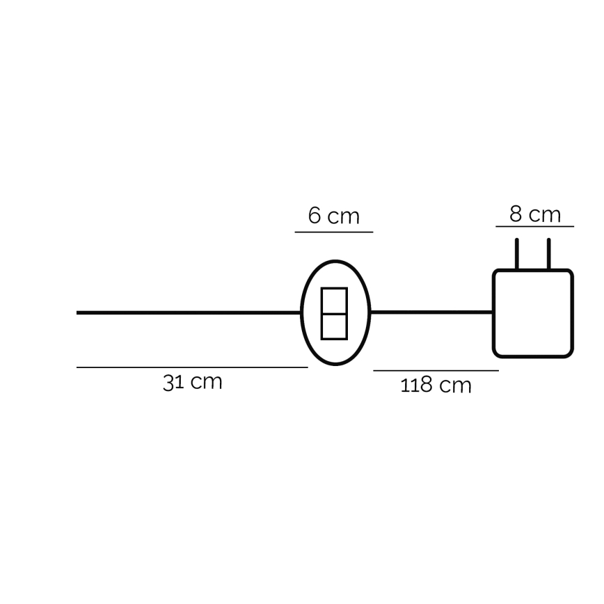 ONLI - LED Настолна лампа TWIST LED/16W/230V 4000K 81 см черен