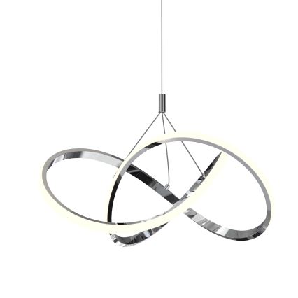 ONLI - LED Пендел LOOP LED/40W/230V 4000K лъскав хром
