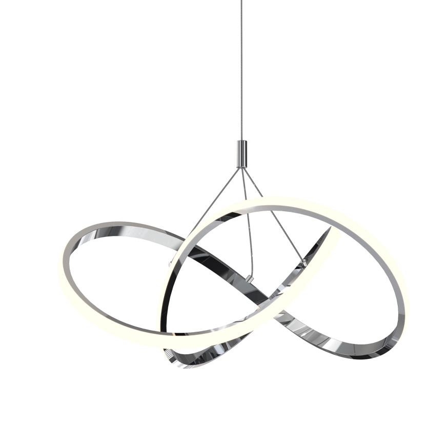 ONLI - LED Пендел LOOP LED/40W/230V 4000K лъскав хром