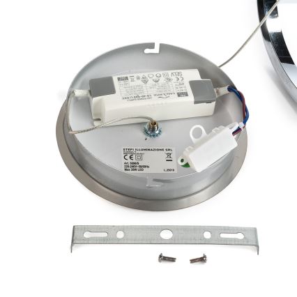 ONLI - LED Пендел LOOP LED/40W/230V 4000K лъскав хром