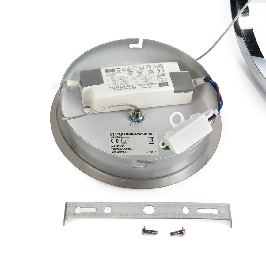 ONLI - LED Пендел LOOP LED/40W/230V 4000K лъскав хром