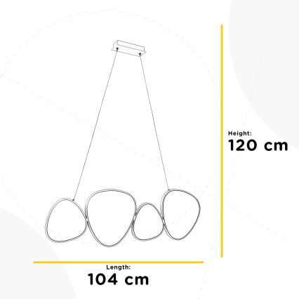 ONLI - LED Пендел ROMEO LED/48W/230V 4000K бял