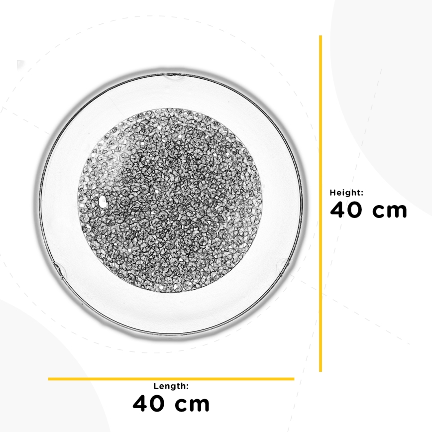 ONLI - LED Плафониера BRILL LED/18W/230V 4000K Ø 40 см