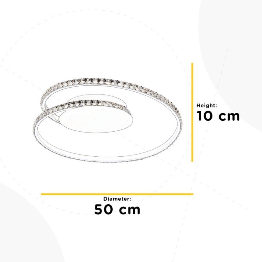 ONLI - LED Плафониера EDEN LED/26W/230V 4500K Ø 50 cm бял