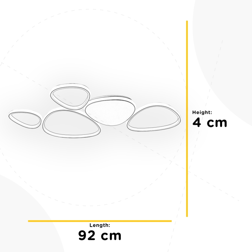 ONLI - LED Плафониера ROMEO LED/48W/230V 4000K бял