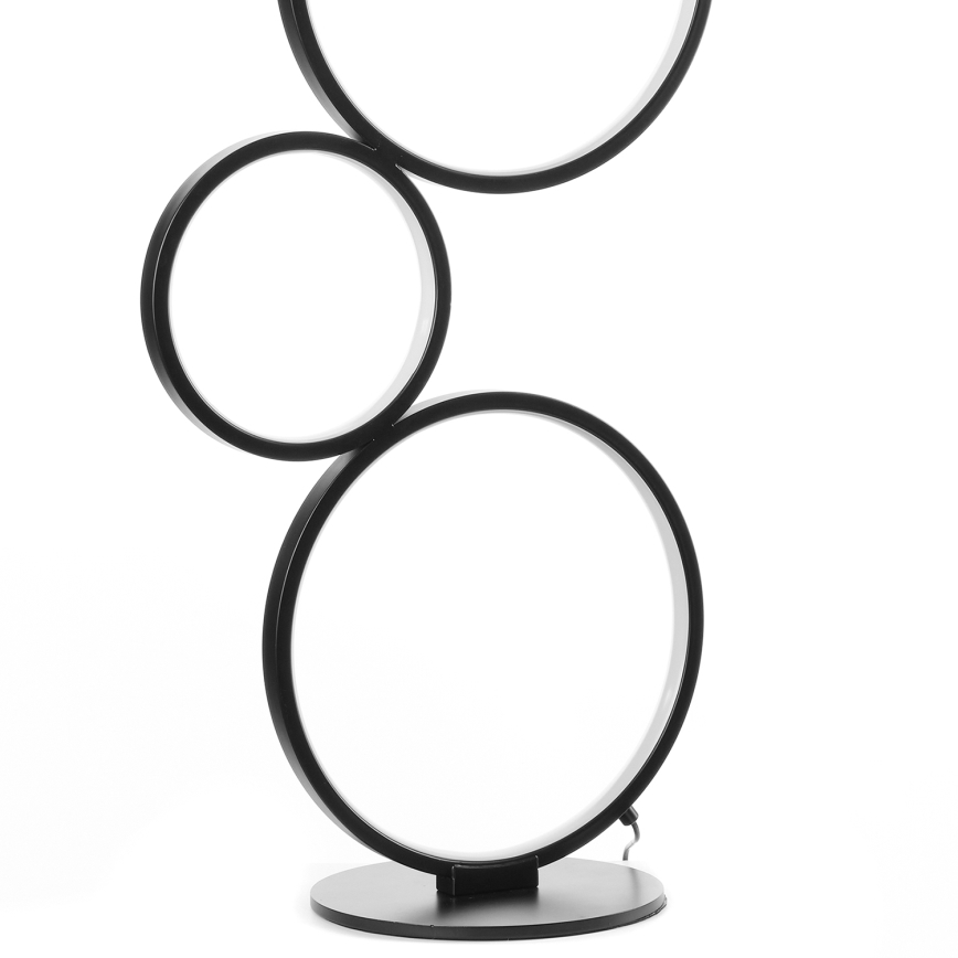 ONLI - LED подова лампа RINGS LED/58W/230V 4000K черна