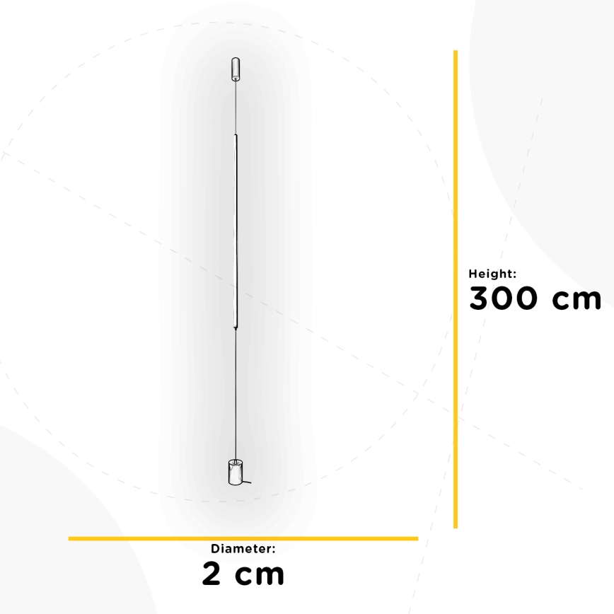 ONLI - LED подова лампа SIRILLA LED/20W/230V черна