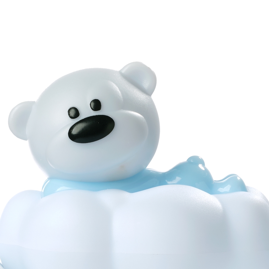 ONLI - LED презареждаема детска нощна лампа NUVOLINA LED/2,5W/5V 300 mAh мечка/синя