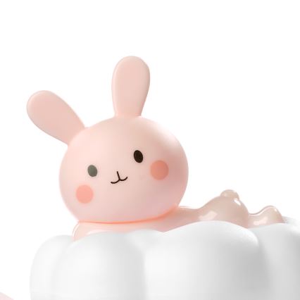 ONLI - LED Презареждаема детска нощна лампа NUVOLINA LED/2,5W/5V 300 mAh зайче/розово