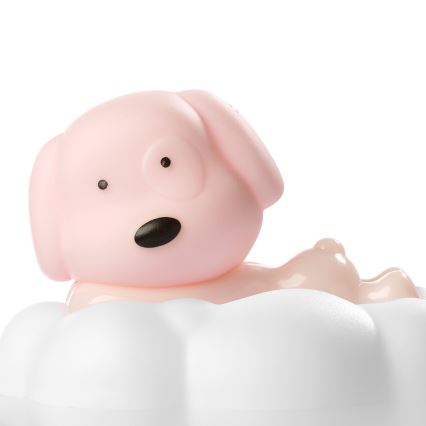 ONLI - LED презареждаема детска нощна лампа NUVOLINA LED/2,5W/5V 300 mAh куче/розова