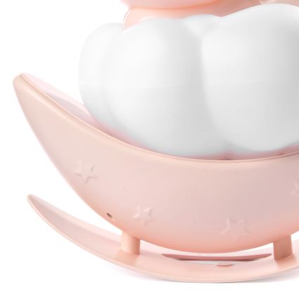 ONLI - LED Презареждаема детска нощна лампа NUVOLINA LED/2,5W/5V 300 mAh мечка/розова