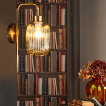 ONLI - Настенна лампа DOROTY 1xE27/15W/230V месинг