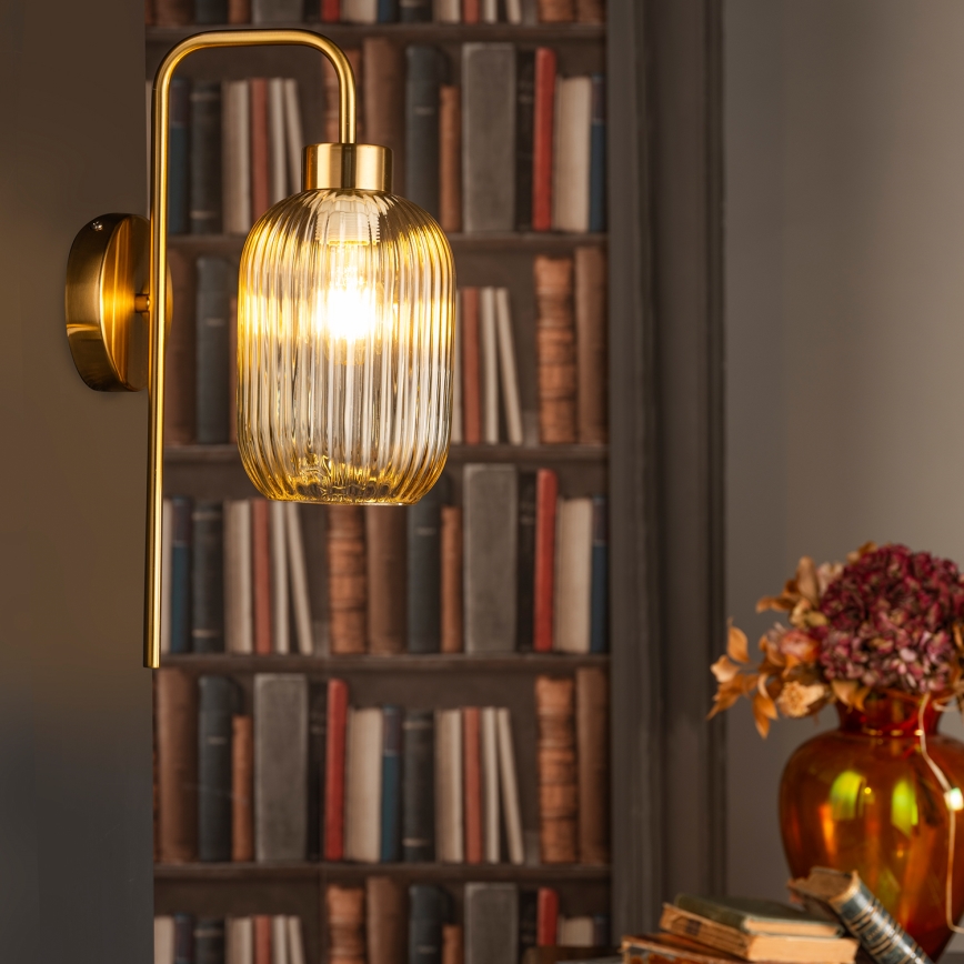 ONLI - Настенна лампа DOROTY 1xE27/15W/230V месинг