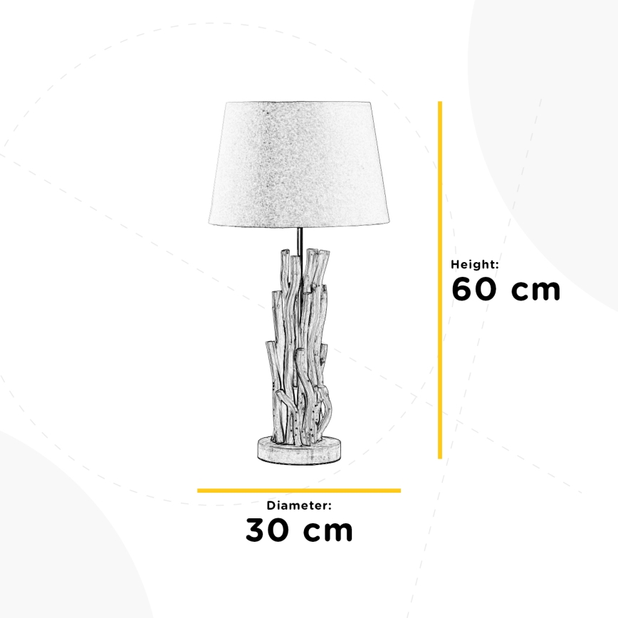 ONLI - Настолна лампа AGAR 1xE27/22W/230V 60 см
