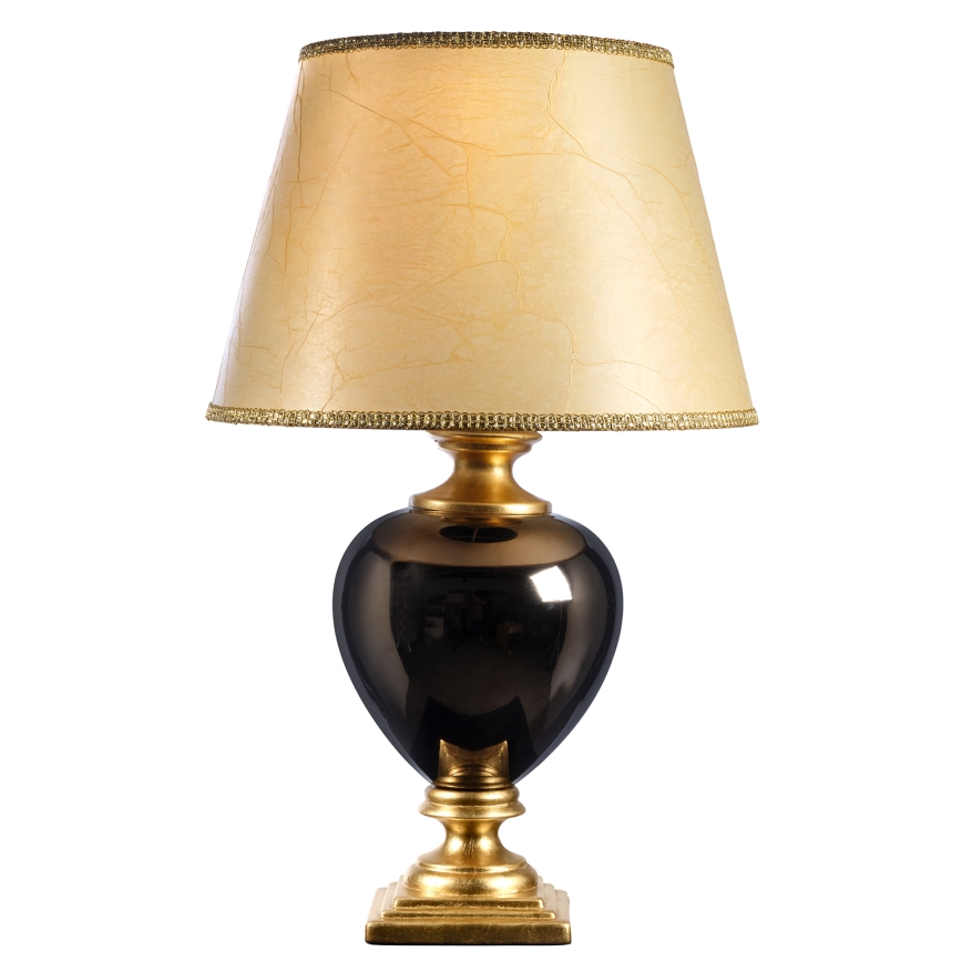 ONLI - Настолна лампа AMADEUS 1xE27/15W/230V 72 cm черен/златист