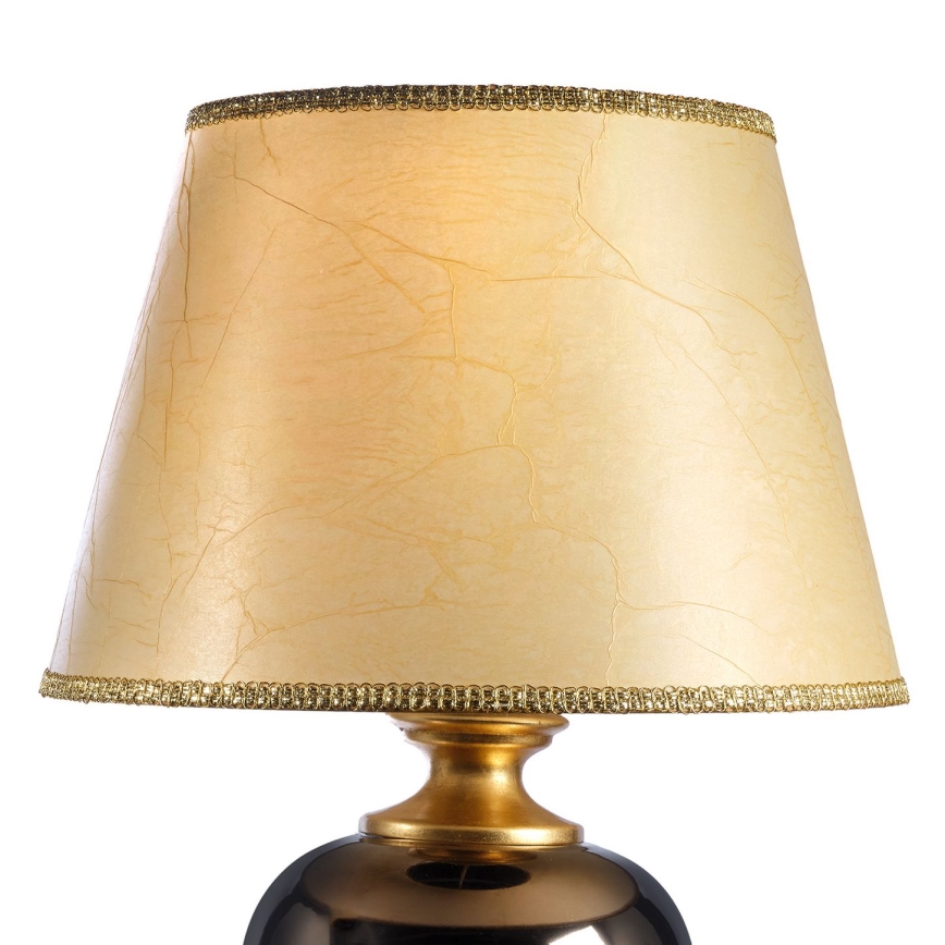 ONLI - Настолна лампа AMADEUS 1xE27/15W/230V 72 cm черен/златист