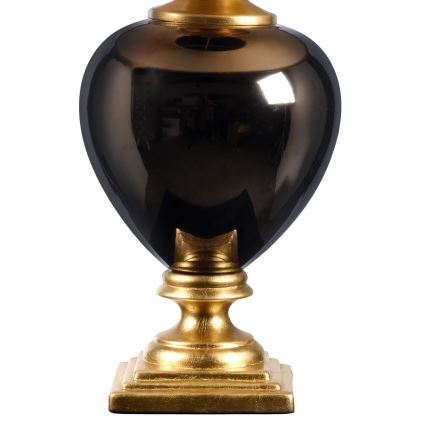 ONLI - Настолна лампа AMADEUS 1xE27/15W/230V 72 cm черен/златист