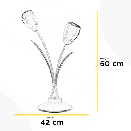ONLI - Настолна лампа ANTEA 2xE14/6W/230V 60 cm