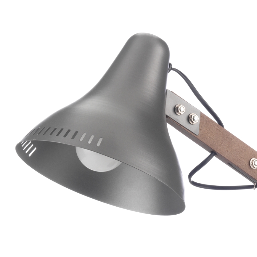 ONLI - Настолна лампа ARCHITETTO 1xE27/22W/230V 62 см сив/кафяв