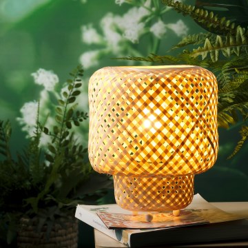 ONLI - Настолна лампа BAMBOO 1xE27/22W/230V бамбук