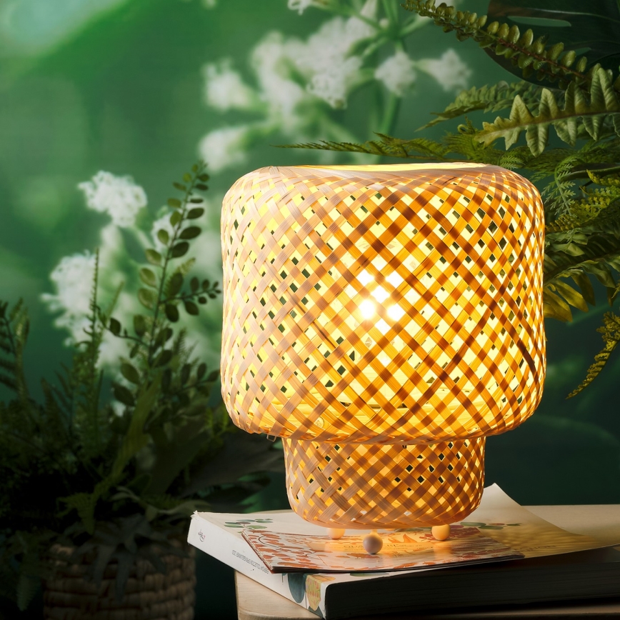 ONLI - Настолна лампа BAMBOO 1xE27/22W/230V бамбук