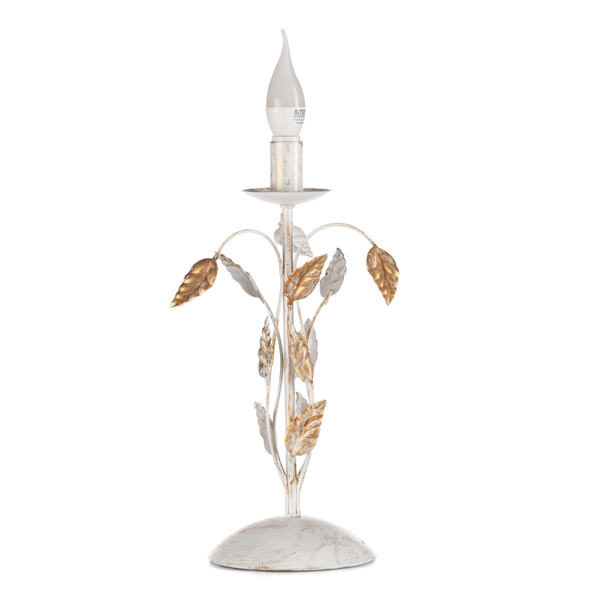 ONLI - Настолна лампа COLLANA 1xE14/6W/230V 40 см бял