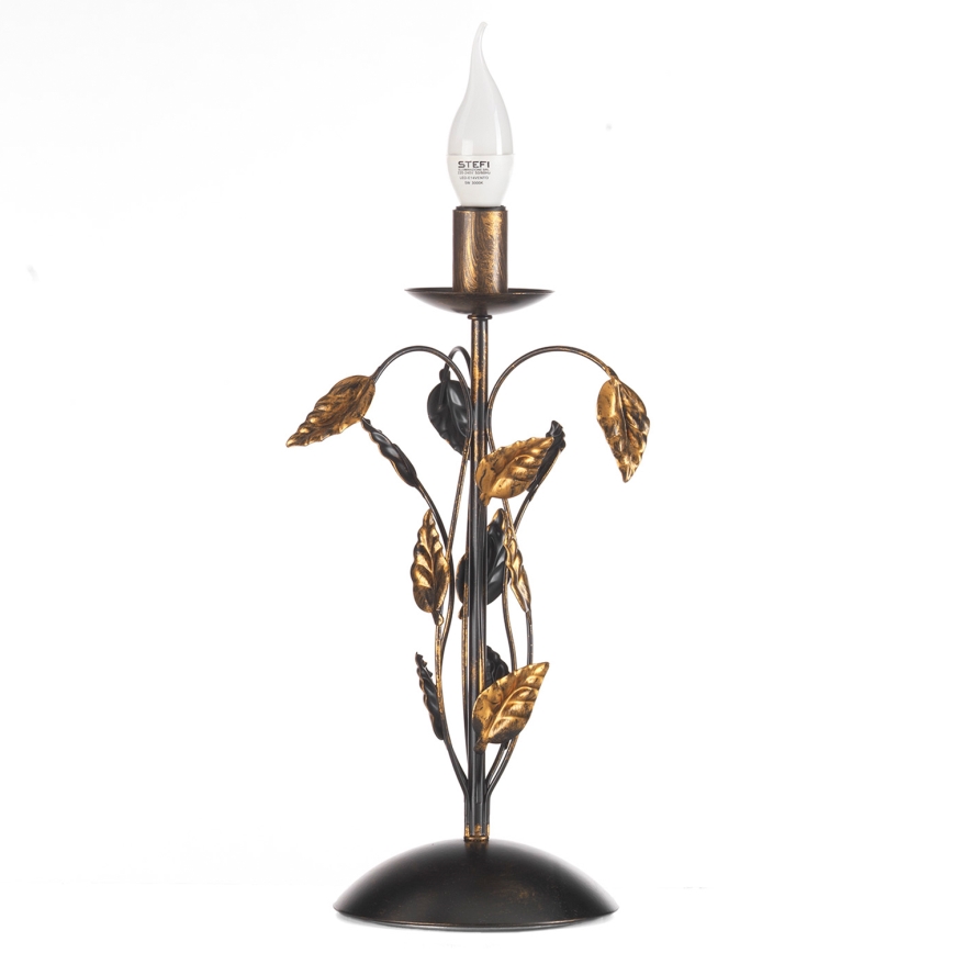 ONLI - Настолна лампа COLLANA 1xE14/6W/230V 40 см бронзов