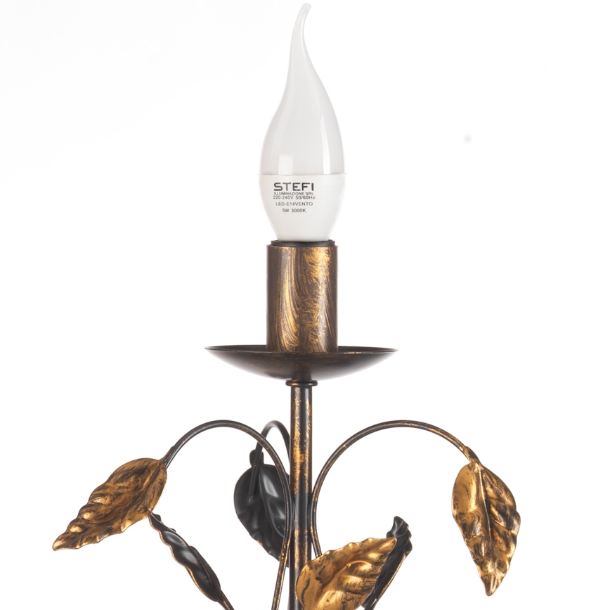 ONLI - Настолна лампа COLLANA 1xE14/6W/230V 40 см бронзов