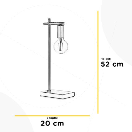 ONLI - Настолна лампа CROSS 1xE27/22W/230V 52 см