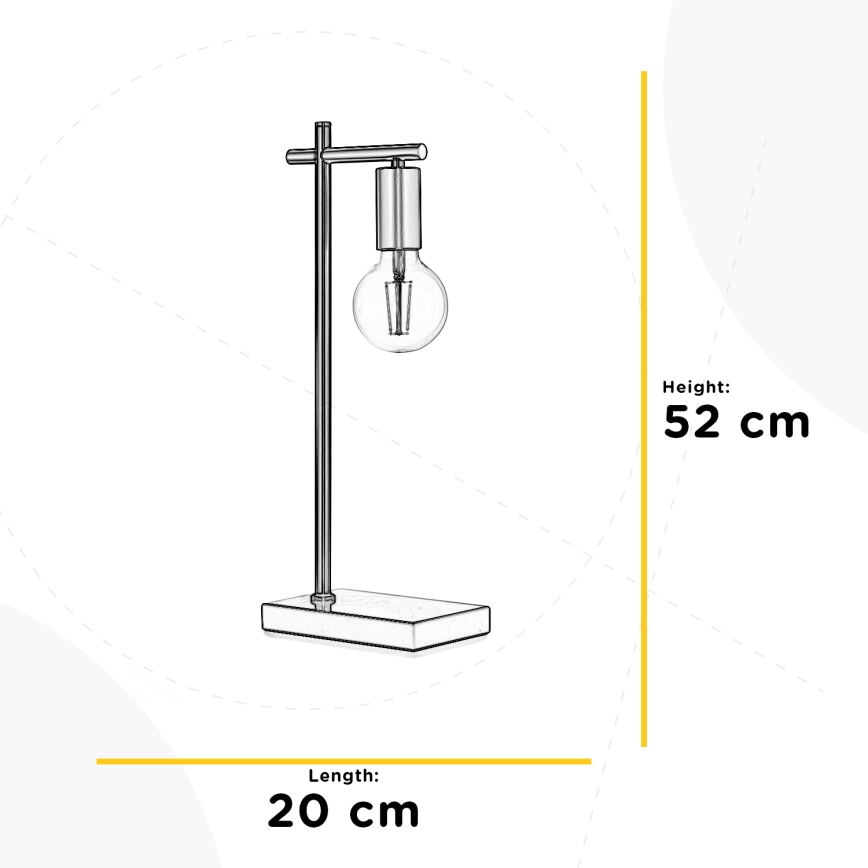 ONLI - Настолна лампа CROSS 1xE27/22W/230V 52 см