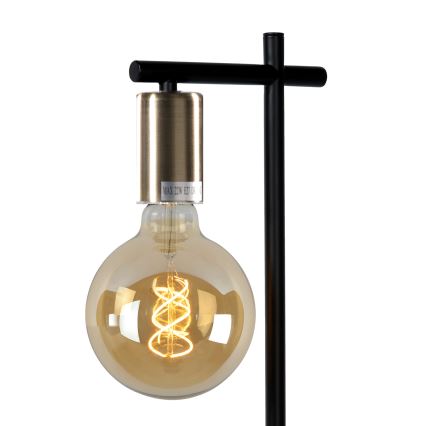 ONLI - Настолна лампа CROSS 1xE27/22W/230V черен/месинг