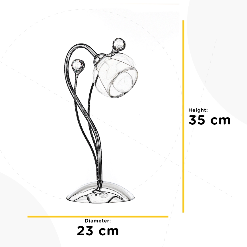 ONLI - Настолна лампа DIAMANTE 1xE14/6W/230V 35 см