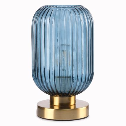 ONLI - Настолна лампа DOROTY 1xE27/22W/230V син/златист