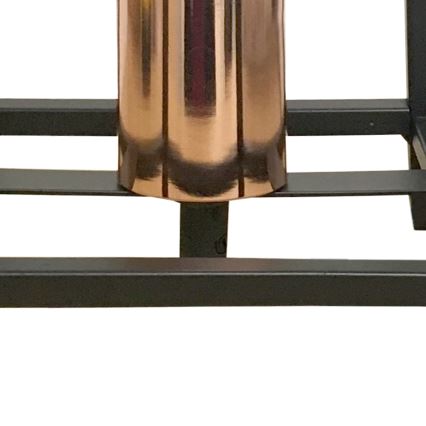 ONLI - Настолна лампа FLOKI 1xE27/15W/230V 20 cm черен/меден