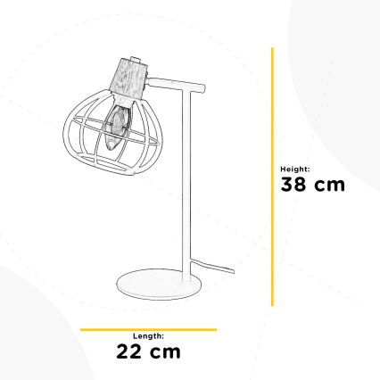 ONLI - Настолна лампа GINGER 1xE14/6W/230V