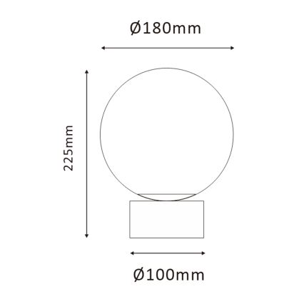 ONLI - Настолна лампа JANET 1xE14/6W/230V Ø 20 см
