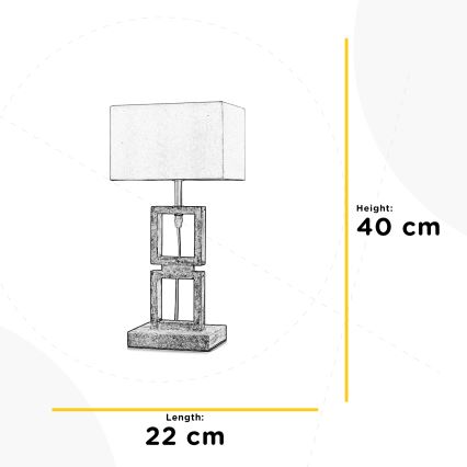 ONLI - Настолна лампа KISAR 1xE27/22W/230V