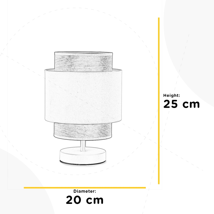 ONLI - Настолна лампа LICIA 1xE27/22W/230V