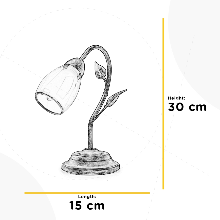 ONLI - Настолна лампа LILIANA 1xE14/6W/230V 30 см