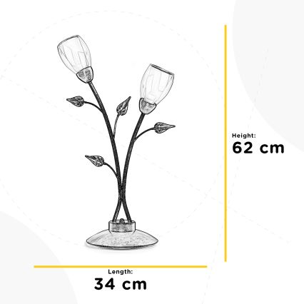ONLI - Настолна лампа LILIANA 2xE14/6W/230V 60 см