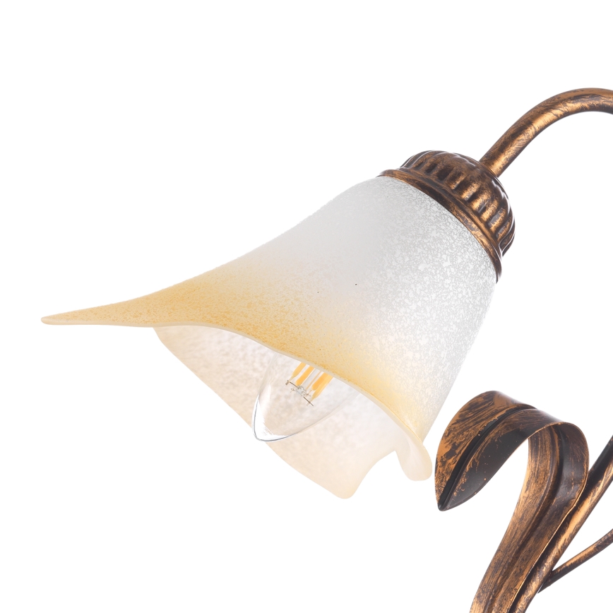 ONLI - Настолна лампа LUCREZIA 1xE14/6W/230V бронзов
