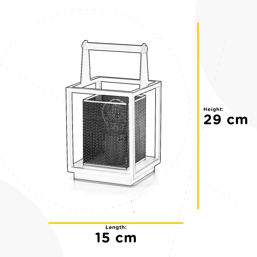 ONLI - Настолна лампа MALIK 1xE27/22W/230V 29 cm златист/черен