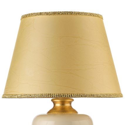 ONLI - Настолна лампа MOZART 1xE27/22W/230V бежов/златист 75 см