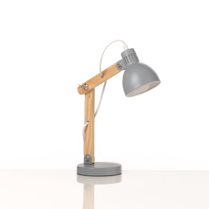 ONLI - Настолна лампа NORA 1xE14/6W/230V сив