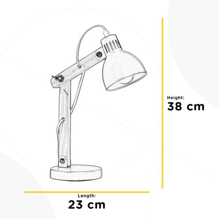 ONLI - Настолна лампа NORA 1xE14/6W/230V сив