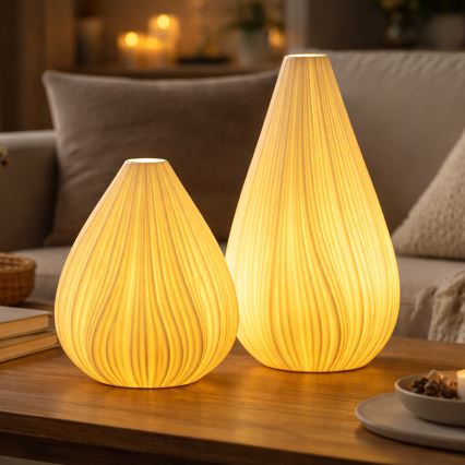 ONLI - Настолна лампа NUVIA 1xE14/6W/230V 32 см бяла