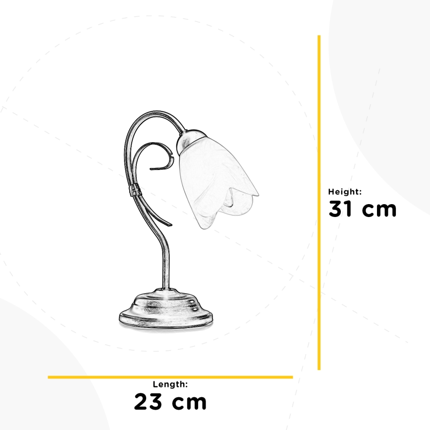 ONLI - Настолна лампа ODINO 1xE14/6W/230V 30 см
