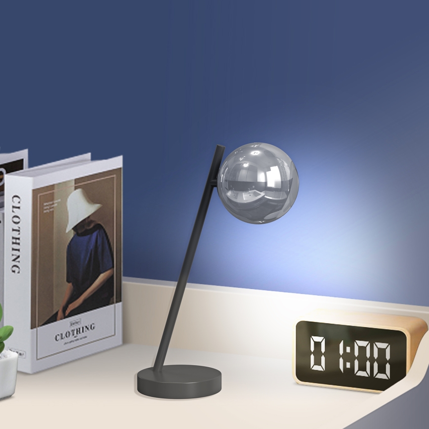 ONLI - Настолна лампа PALOMA 1xG9/10W/230V 38,5 см черен/опушен