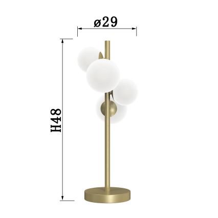 ONLI - Настолна лампа PALOMA 4xG9/10W/230V 48 см златист